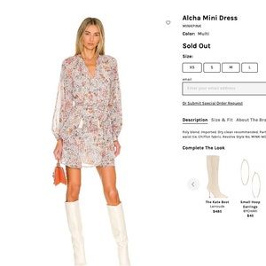 Mink Pink Alcha Mini dress in floral size medium
